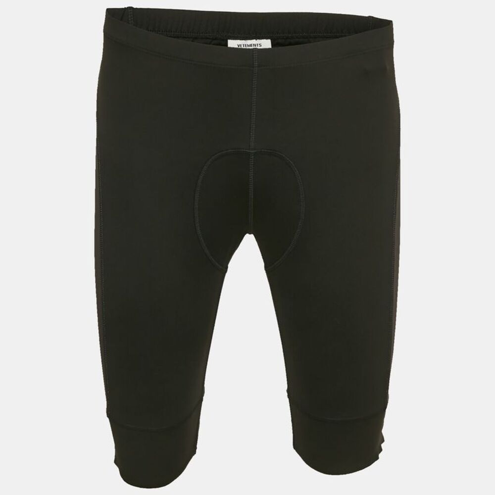 Vetements Black Printed Jersey Sports Shorts L